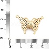 Brass Micro Pave Clear Cubic Zirconia Pendants KK-C066-02G-3