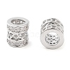 Brass Micro Pave Clear Cubic Zirconia Beads KK-U028-21P-1