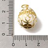 Brass Enamel Pendants KK-K389-049G-01-3