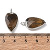 Natural Tiger Eye Pendants G-G012-13P-10-3