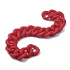 Handmade Rubberized Style Acrylic Curb Chains AJEW-JB00755-12
