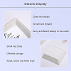 Porcelain Square Ring Holder DJEW-WH0013-004-5