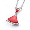 304 Stainless Steel Pendant Necklaces NJEW-H496-03B-2
