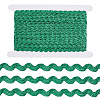 3 Rolls Polyester Wavy Fringe Trim Ribbon OCOR-GF0004-46B-6