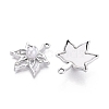 Alloy with ABS Imitation Pearl & Crystal Rhinestone & Acrylic Pendants PALLOY-Q466-04P-01-2