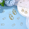 200Pcs Brass Hoop Earring Findings KK-CN0002-15-4