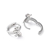 Brass Hoop Earrings EJEW-P259-19P-2