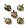 Natural Unakite Pendants G-F820-10A-27-1