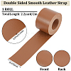 2M PVC Double Face Imitation Leather Ribbons SRIB-WH0011-127D-04-2