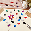   96Pcs 24 Styles Oval Teardrop Horse Eye Sew on Rhinestone ACRT-PH0001-15-5