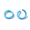 Spray Painted Iron Open Jump Rings IFIN-T017-04A-05-3