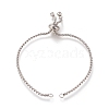 Adjustable 304 Stainless Steel Slider Bracelet/Bolo Bracelets Making X-STAS-I153-03P-01-1