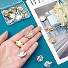 SUNNYCLUE 20Pcs 2 Colors 304 Stainless Steel Clip on Earring Pads STAS-SC0004-25-3