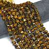 Natural Yellow Tiger Eye Beads Strands G-K389-A06-01-2