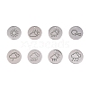 8Pcs 8 Styles 304 Stainless Steel Weather Pendants FIND-SZ0001-008P-1