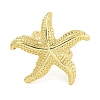 Starfish Brass Open Cuff Rings RJEW-U011-07G-2