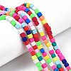 Handmade Polymer Clay Beads Strands X-CLAY-N008-061-10-6