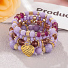 Boho Style Wood Beaded Stretch Bracelet Sets for Women WGE3C3B-32-1