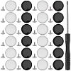 40Sets 2 Colors Alloy Enamel Buttons BUTT-GF0004-28-7