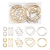 201 Stainless Steel Hoop Earrings Sets EJEW-PJ0001-02-1