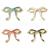 Brass Enamel Connector Charms KK-D098-01G-1