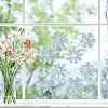 16 Sheets 8 Styles Waterproof PVC Colored Laser Stained Window Film Static Stickers DIY-WH0314-071-7