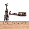 Brass Pendant Cabochon Settings KK-U074-06R-3