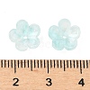 Dyed & Heated Glass Bead Caps GLAA-C042-01F-3