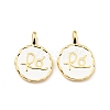 Brass Enamel Charms KK-G416-57G-02-1