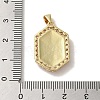 Rack Plating Brass Enamel Cubic Zirconia Pendants KK-S366-04G-4