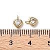 304 Stainless Steel Micro Pave Cubic Zirconia Pendants STAS-L022-396B-G-3