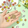 36Pcs 6 Styles Alloy Enamel Connector Charms ENAM-YW0008-07-3