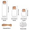 BENECREAT Glass Jar Glass Bottles Kits AJEW-BC0001-40-2