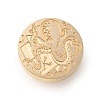 Golden Tone Wax Seal Brass Stamp Heads AJEW-U008-01G-18-2