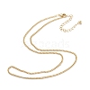 Brass Curb Chain Necklaces X-NJEW-K123-09G-2