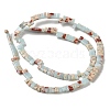 Synthetic Aqua Terra Jasper Beads Strands G-Z045-A19-01-4