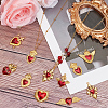 SUNNYCLUE 18Pcs 9 Styles Alloy Enamel Pendants ENAM-SC0005-06-4