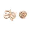 Hollow Clover Zinc Alloy Brooch for Women Dress Shawl JEWB-P010-02-3