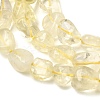 Natural Lemon Quartz(Heated) Beads Strands G-P497-01E-52-4
