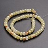 Natural Yellow Jade Column Bead Strands G-E266-03-2