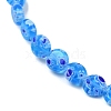 Handmade Millefiori Lampwork Beads Strands LAMP-G166-17A-03-3