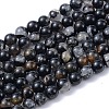 Natural Black Tourmaline Beads Strands X-G-F666-05A-8mm-1