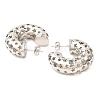 Hollow Star Brass Stud Earrings EJEW-K245-38P-01-2