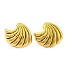 Shell Shapes Ion Plating(IP) 304 Stainless Steel Earring for Women EJEW-H013-07G-1