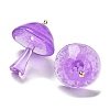 Luminous Epoxy Resin Mushroom Pendants RESI-C054-01C-3