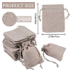 Beebeecraft 24Pcs Burlap Packing Pouches Drawstring Bags ABAG-BBC0001-07A-2