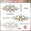 8Pcs Glass Cabochons(Hot Melt Adhesive On The Back) GGLA-FG0001-07A-2
