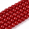 Opaque Solid Color Glass Beads Strands GLAA-T032-P10mm-M-2