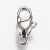 Tarnish Resistant Polished 316 Surgical Stainless Steel Lobster Claw Clasps STAS-Z013-12P-1