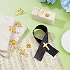 Cross Alloy Pin Brooches AJEW-FH0006-07A-G-4
